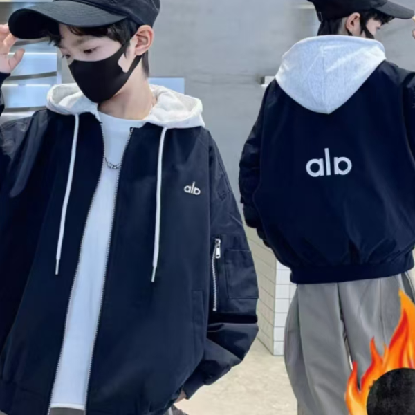 【《冬季加厚棉服》】儿童时尚冲锋衣外套潮童