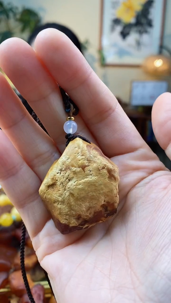 【闪购商品】琥珀颈饰未镶嵌吊坠
