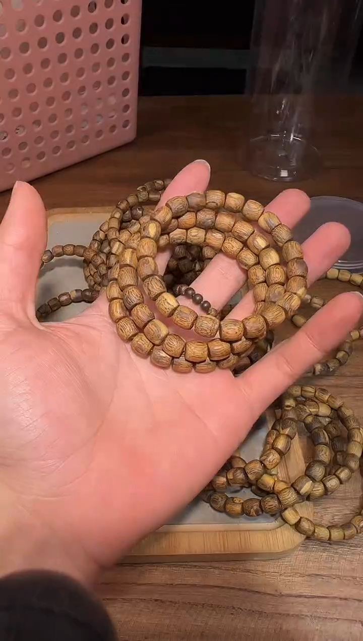 沉香沉香碎屑799号淳化虎斑08鼓珠单圈碎屑香粉多样性发一6