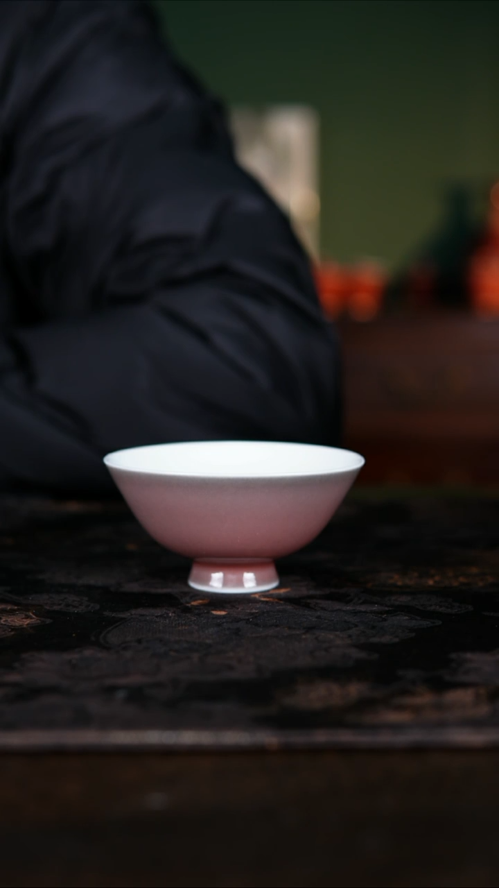杯子白泥自*景德镇纯手工陶瓷豇豆红