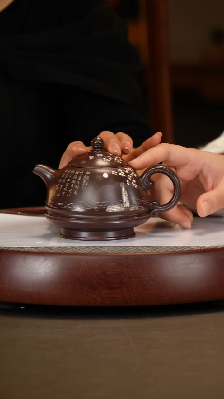 【闪购商品】紫砂茶壶【杨建英】铁皮石红玉笠  300CC