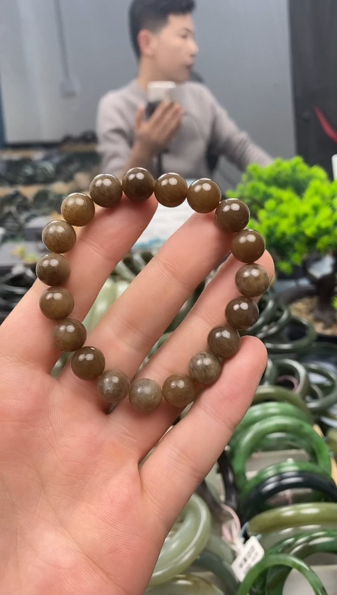 未镶嵌手镯和田玉8mm