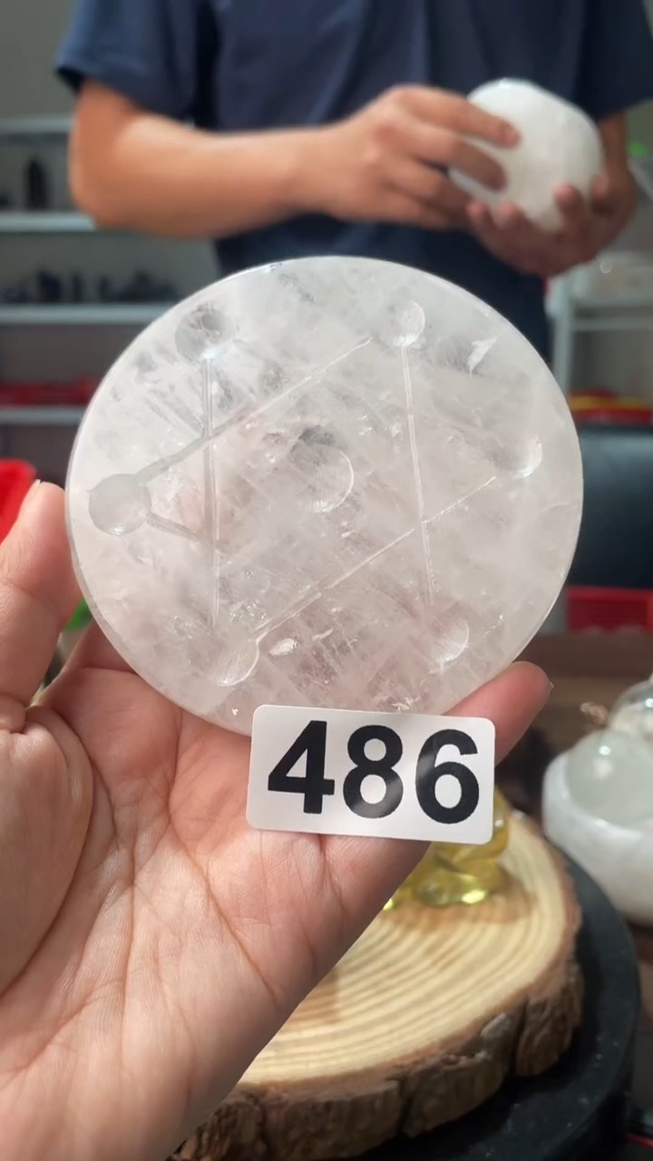 未镶嵌大型摆件（非配饰）水晶白水晶七星盘多样性发其一486