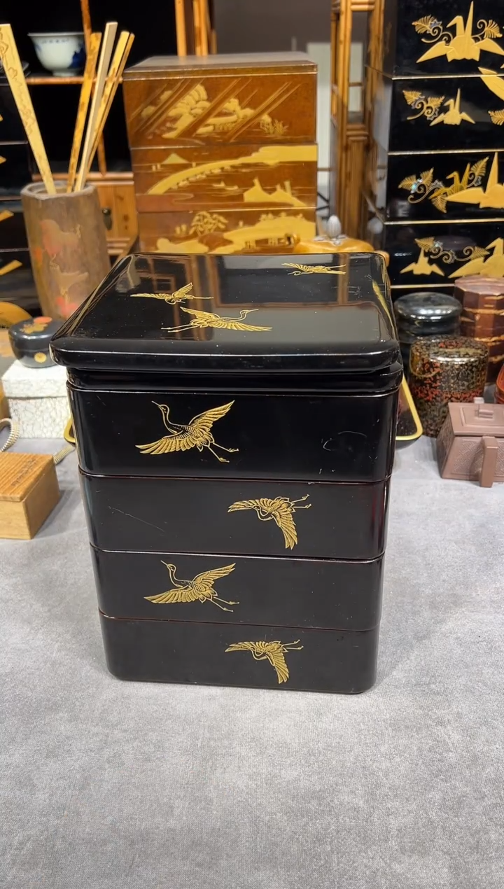 沈金雕刻 双盖四段