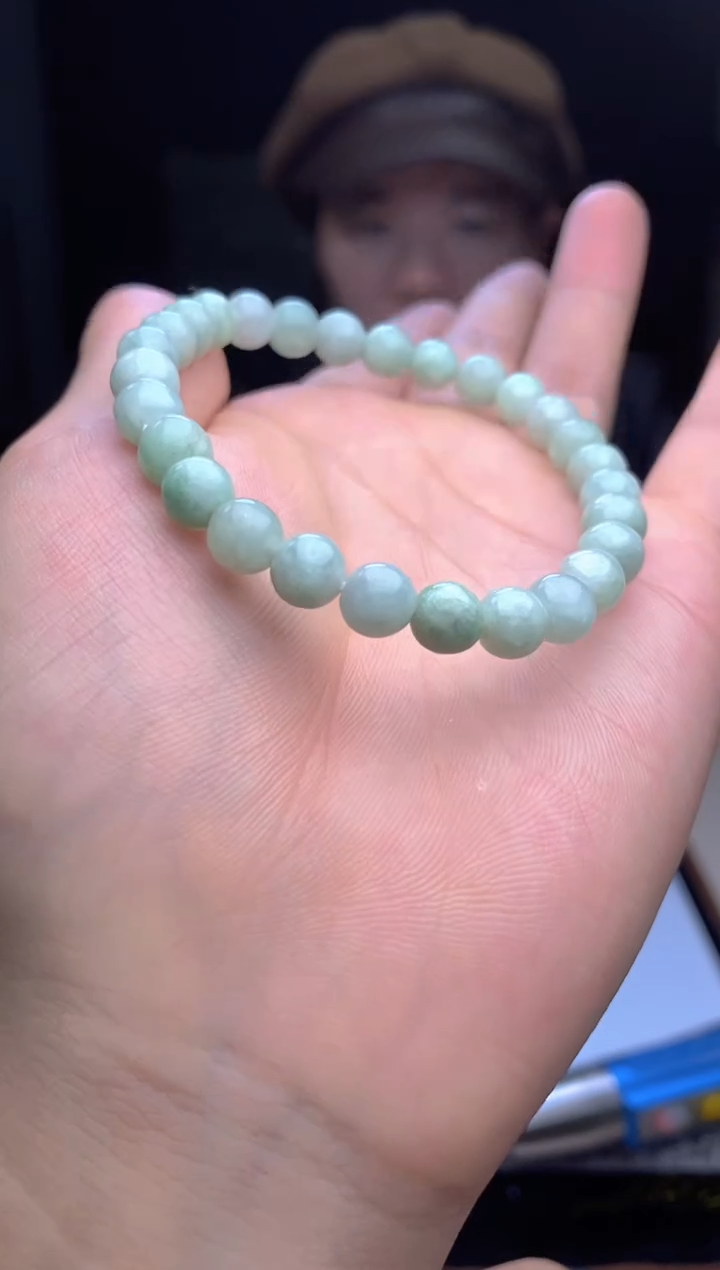 未镶嵌手链翡翠天然缅甸珠串拍一发一