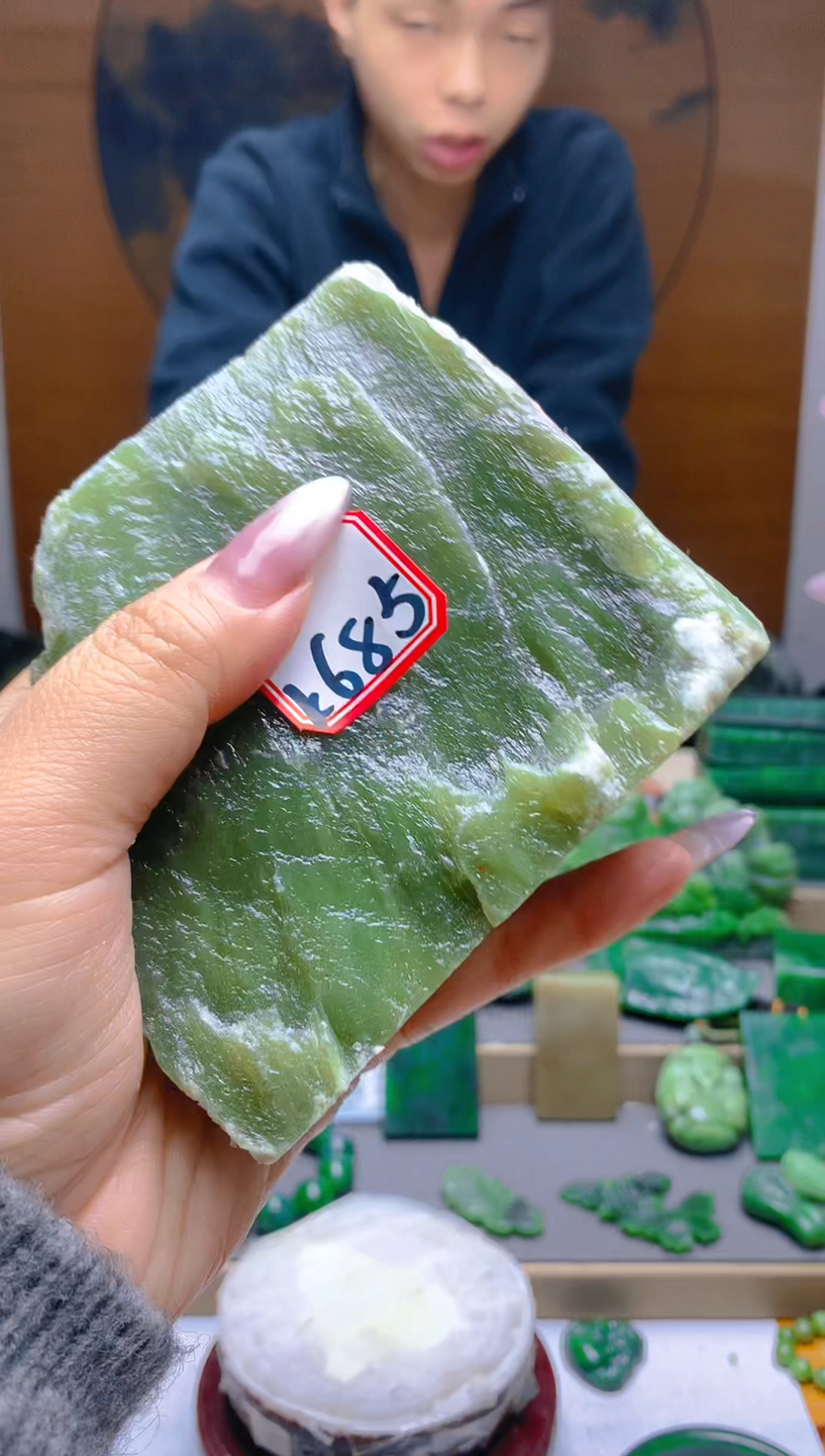 【闪购商品】和田玉（碧玉）珠宝半成品未镶嵌1