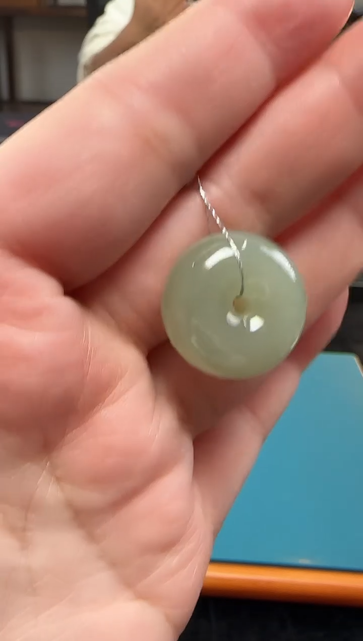 吊坠(不含链)未镶嵌和田玉新疆和田玉平安扣