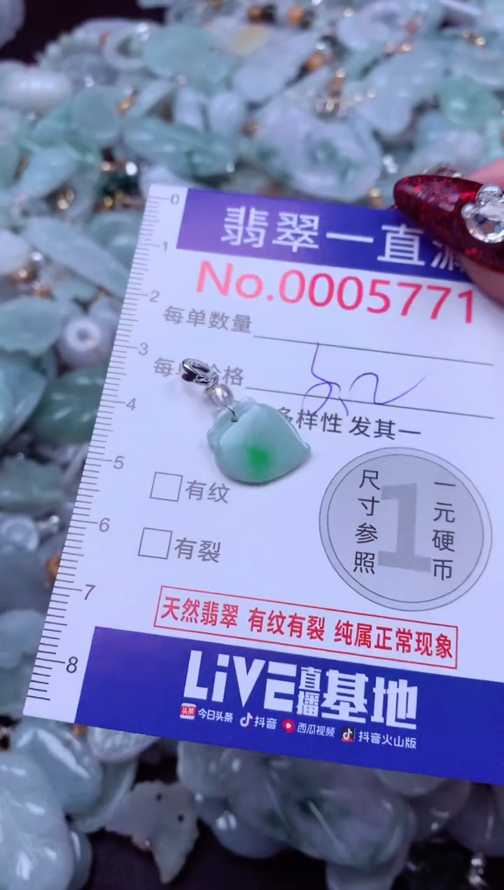 吊坠(不含链)未镶嵌翡翠5771