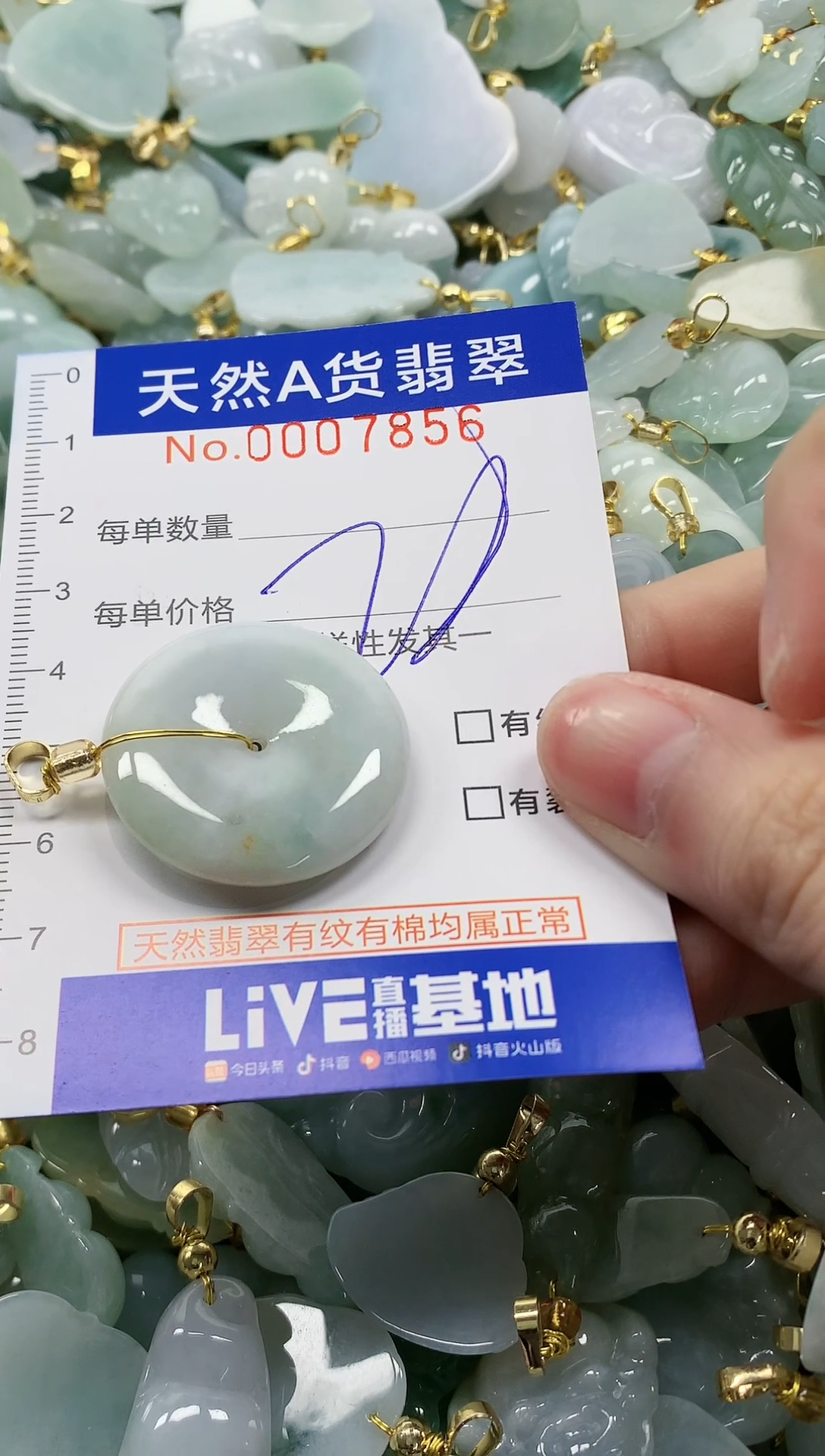 颈饰未镶嵌翡翠纯天然a货翡翠