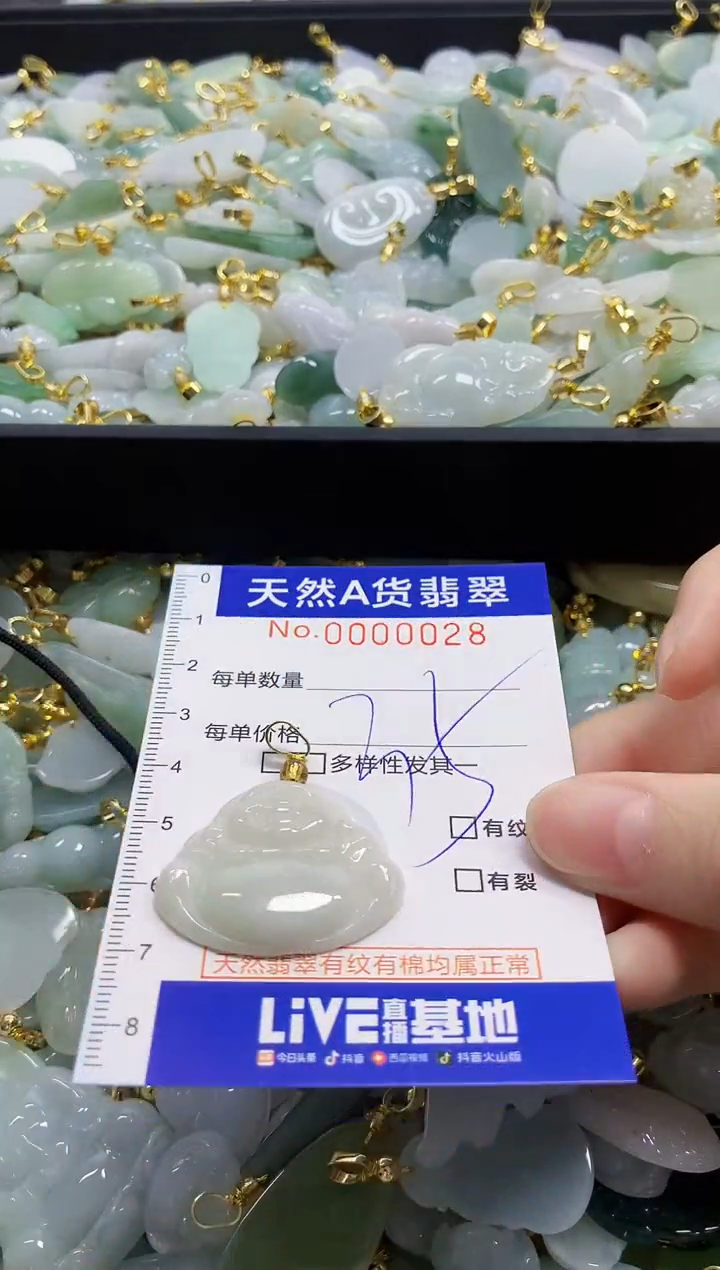 颈饰未镶嵌翡翠天然A货翡翠