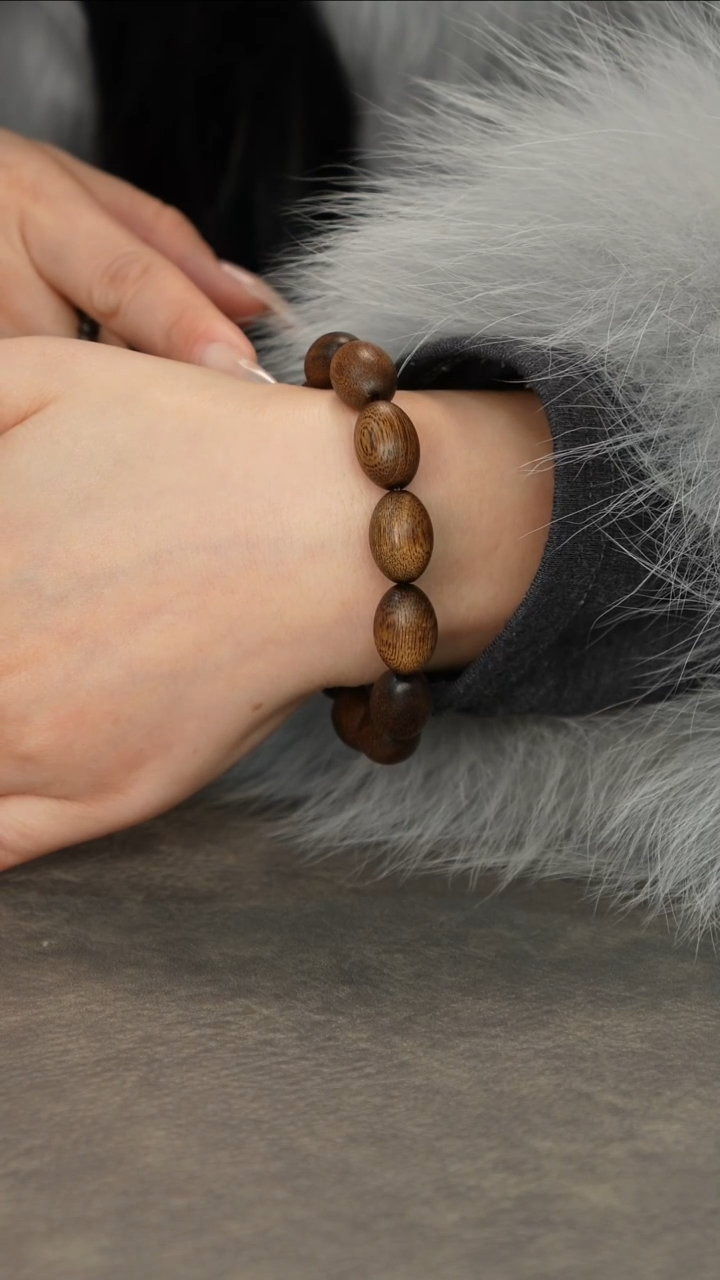 【闪购商品】沉香手串芽庄黄奇楠药沉满结油枣珠1.2单圈限量款