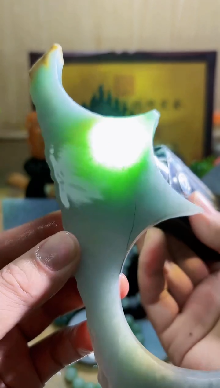 未镶嵌挂件翡翠A货常星5046
