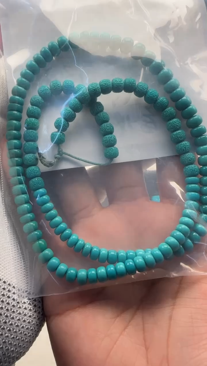 绿松石未镶嵌手串手串撕**纸手串手串