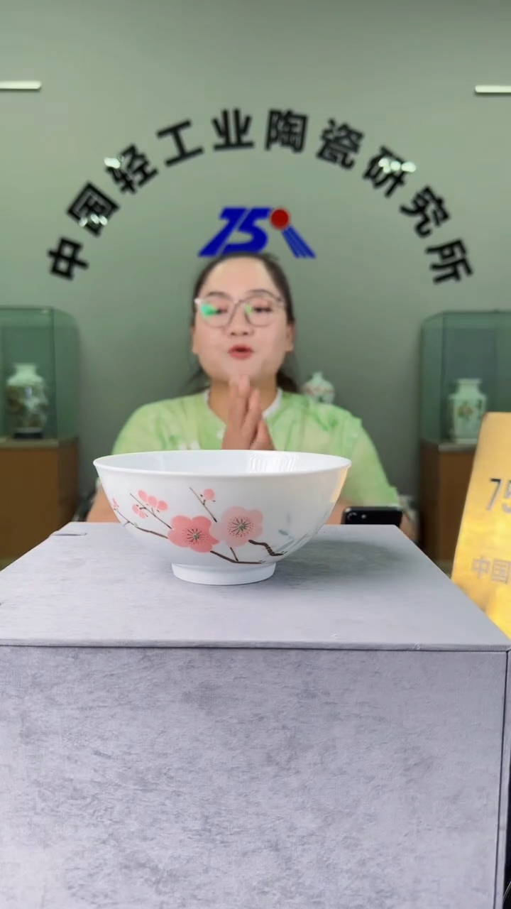 碗甄选-翠竹红梅5.5英寸面碗
