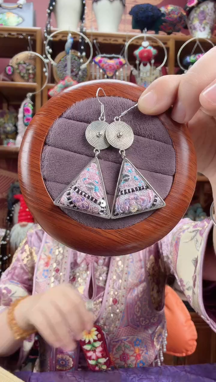 刺绣耳环18甜甜家