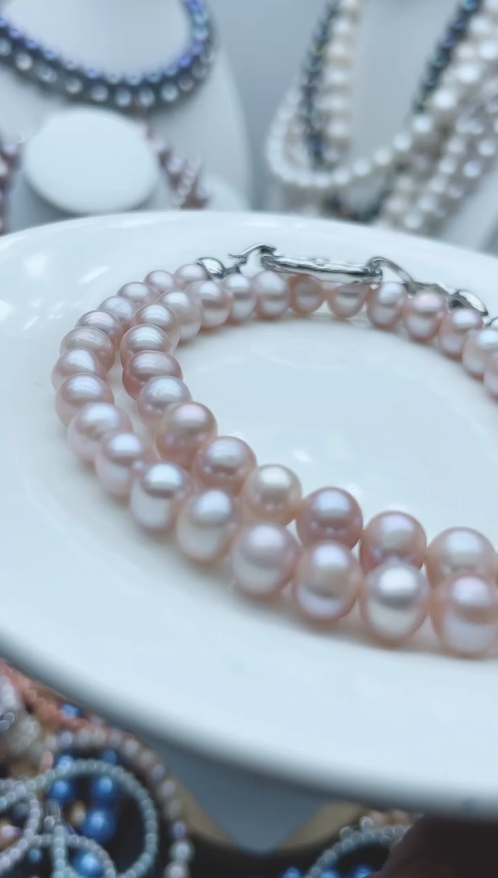 【闪购商品】淡水珍珠颈饰钛钢1