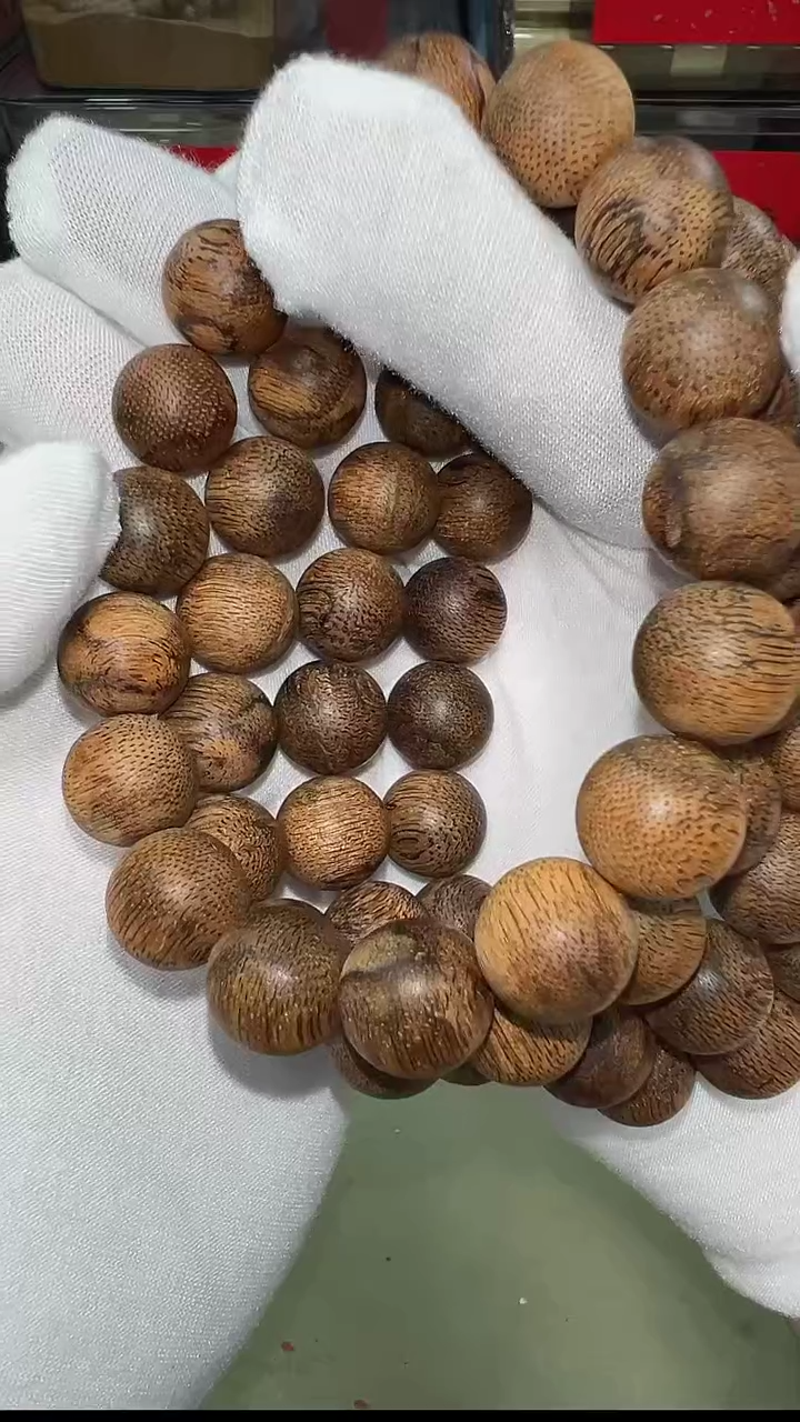 【闪购商品】沉香越南芽庄虎斑棋13mm单圈