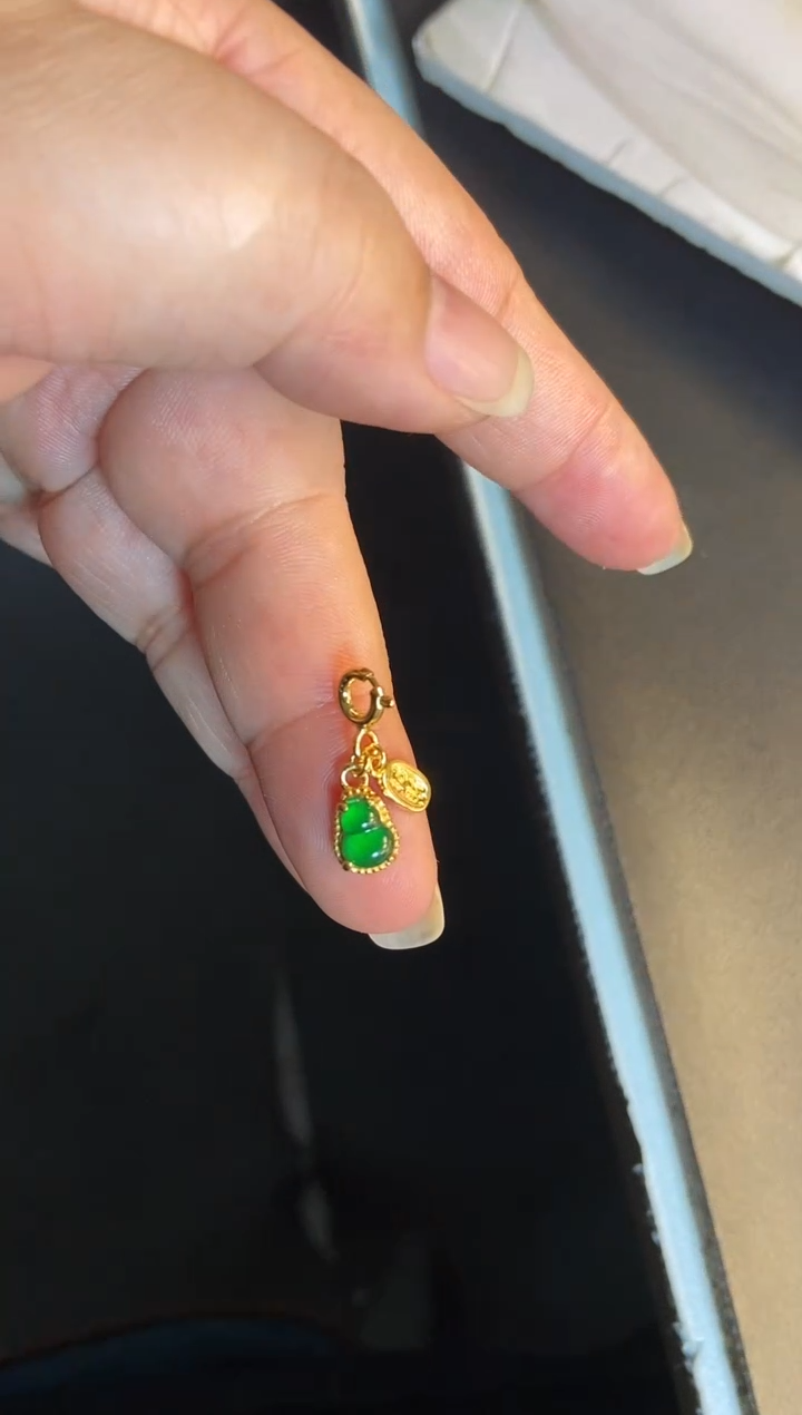 吊坠(不含链)银S925镶嵌翡翠1