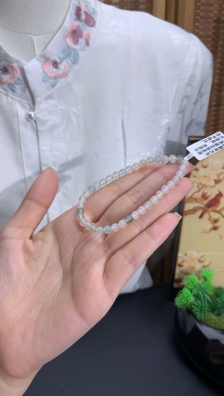 未镶嵌手链翡翠卡4.8mm