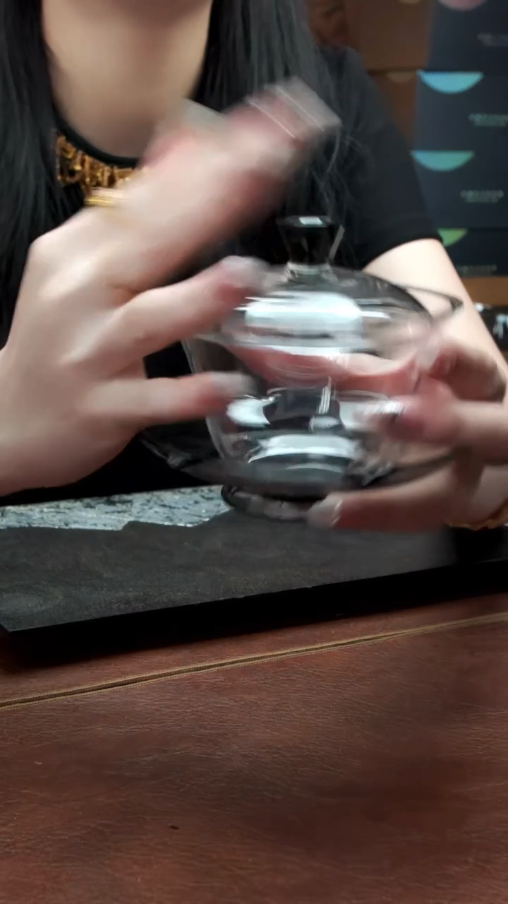 禾器 荷叶盖碗浅黑色