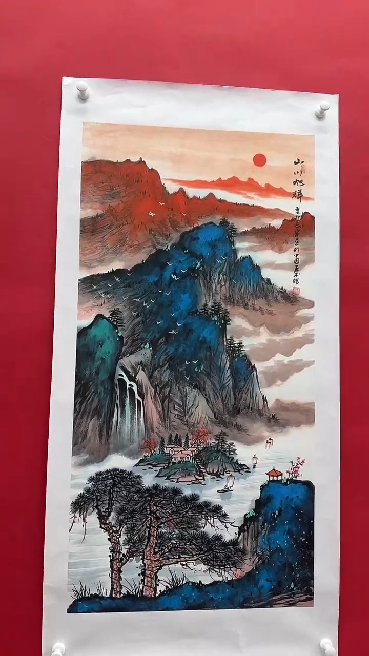 国画作家陆远华纯手绘国画