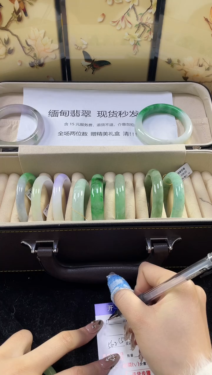 【闪购商品】翡翠手镯未镶嵌缅甸翡翠现货秒发036