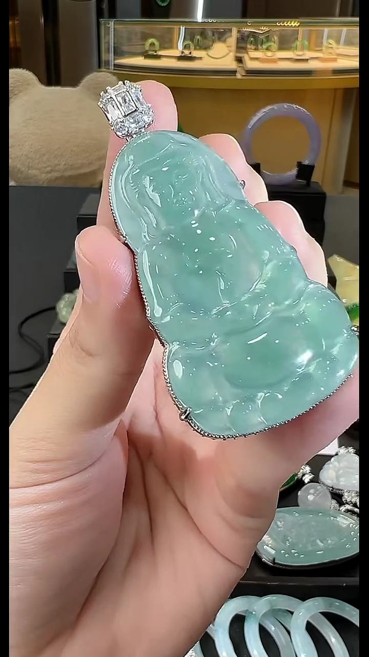 吊坠(不含链)合金翡翠天然A货翡翠多样性发一