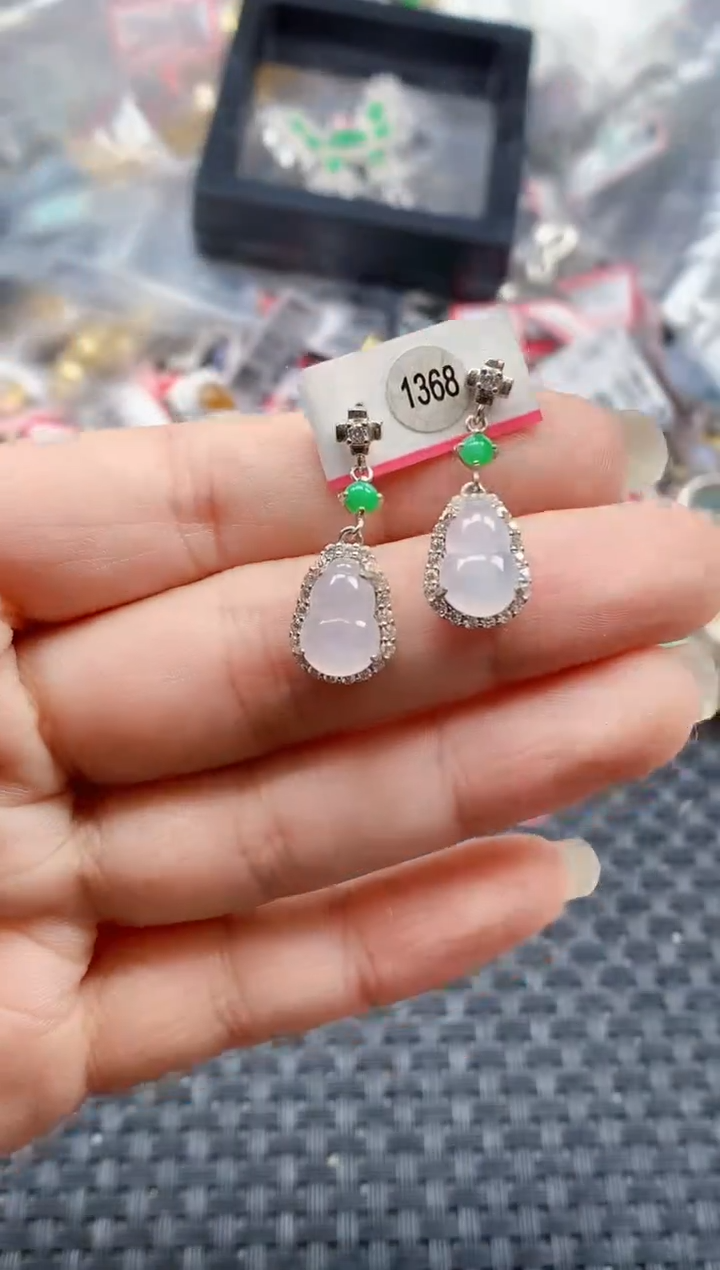 银S925镶嵌戒指翡翠天然A货缅甸翡翠