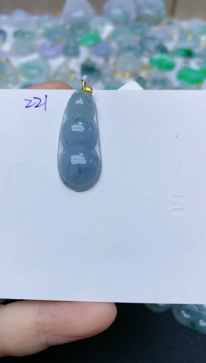 【闪购商品】翡翠颈饰18K金镶嵌天然翡翠A货    