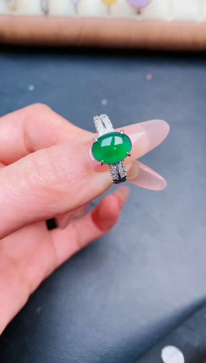 【闪购商品】翡翠戒指银S925镶嵌......