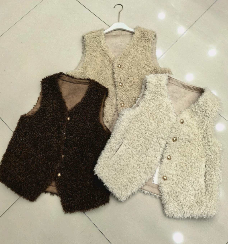 女士百搭绒马甲73-1-A131