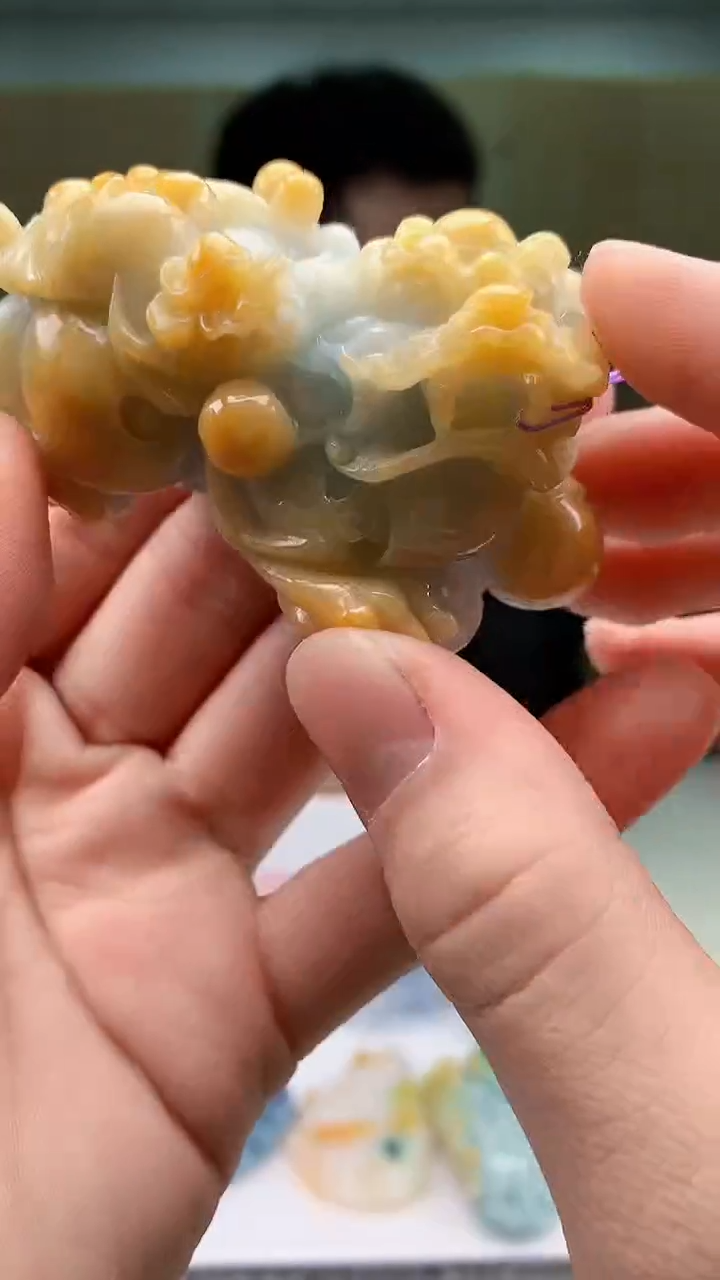 【闪购商品】定制翡翠未镶嵌5153bb-毛货挂件68