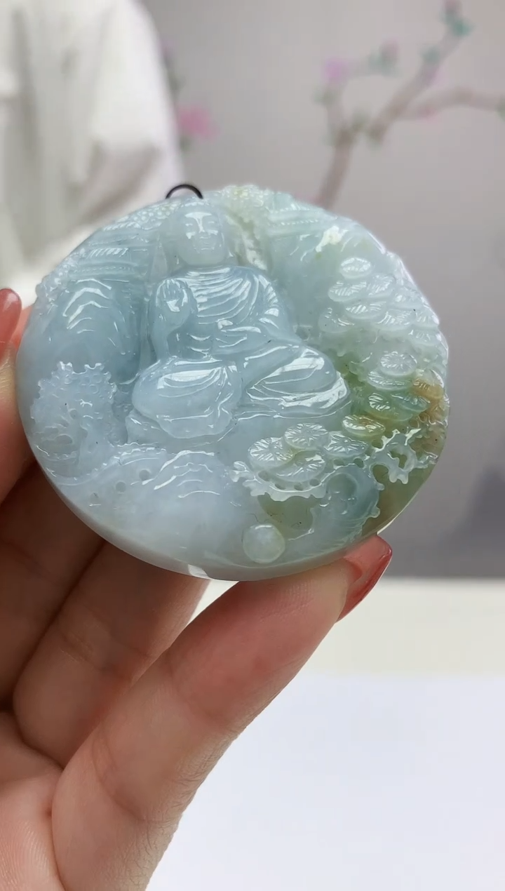 定制翡翠未镶嵌005xm-毛货佛64