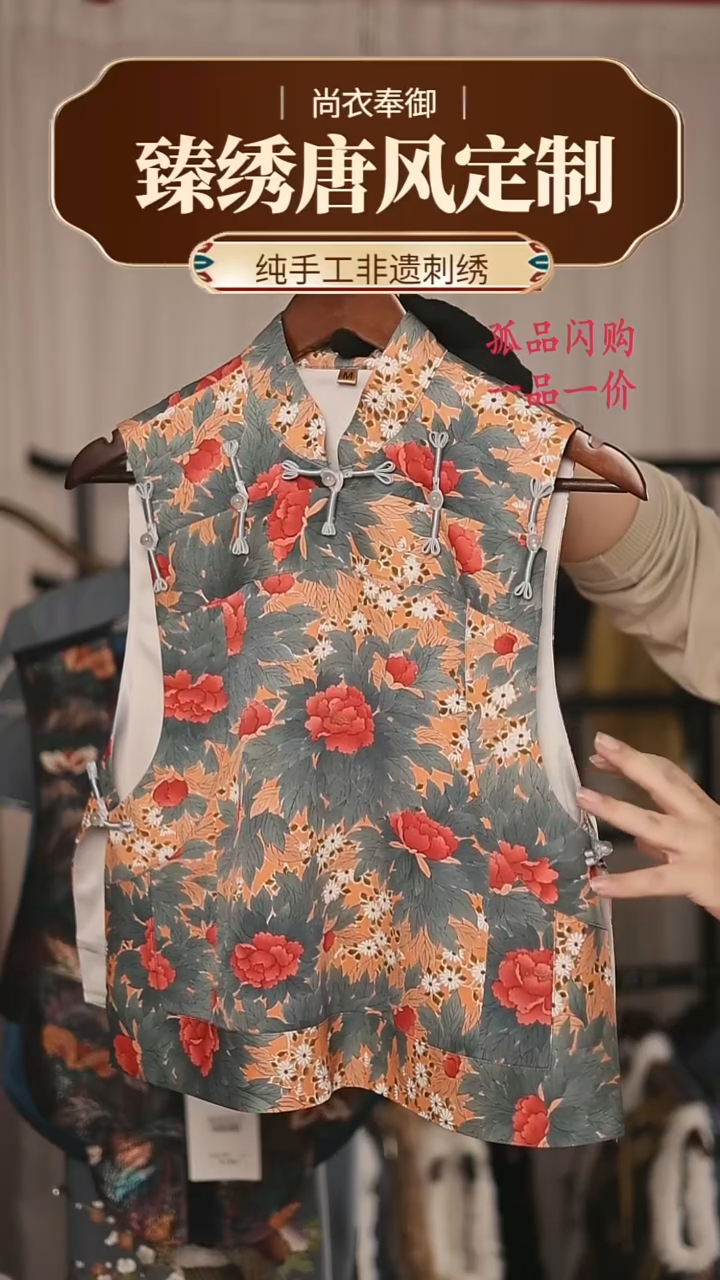 【闪购商品】织绣32 13太保手工马甲