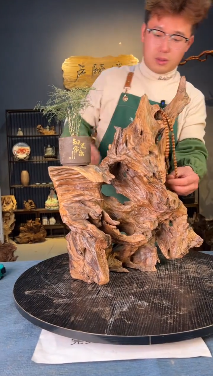 【闪购商品】木卢师傅根艺作品(不包含人物摆件）