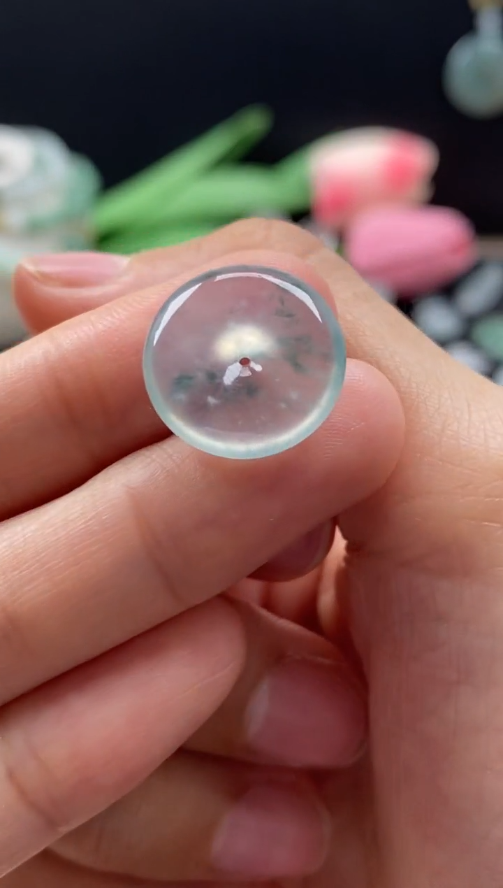 【闪购商品】翡翠颈饰未镶嵌翡翠高冰平安扣