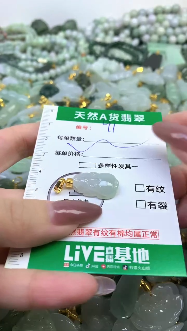 颈饰未镶嵌翡翠纯天然缅甸A货翡翠