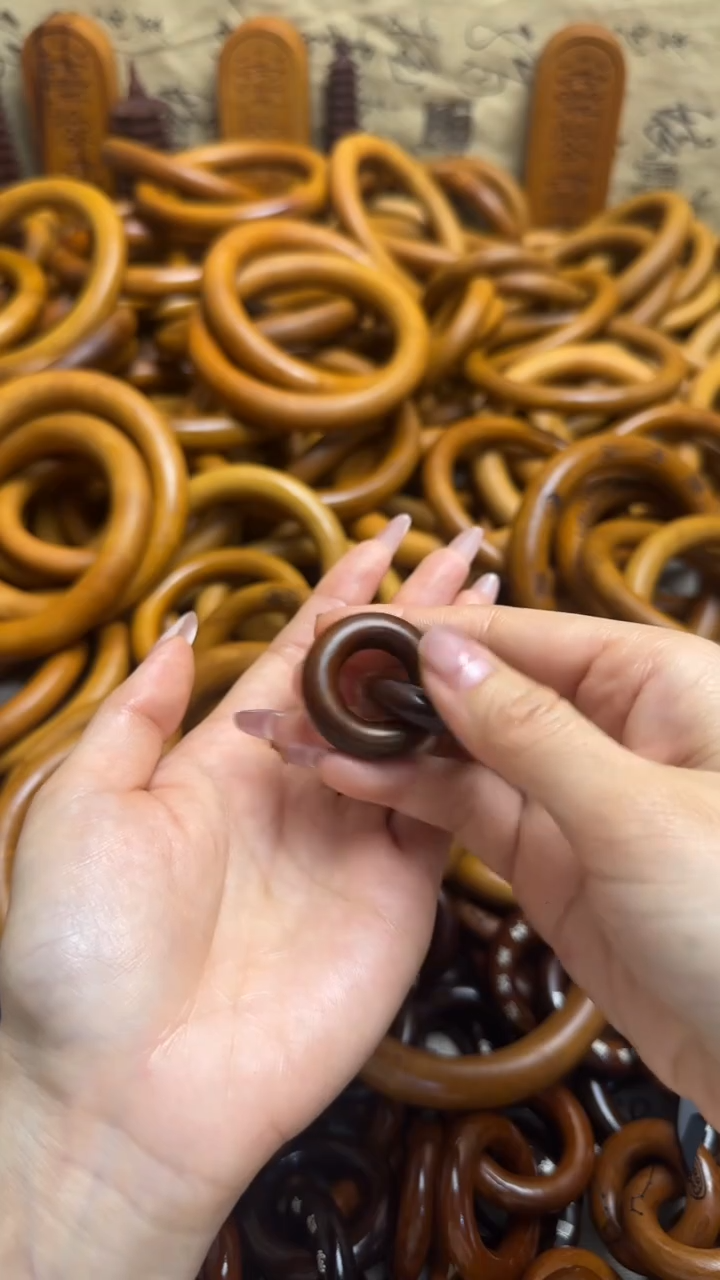 【闪购商品】枣木木雕雷击枣木乾坤圈2.0内径一物一拍