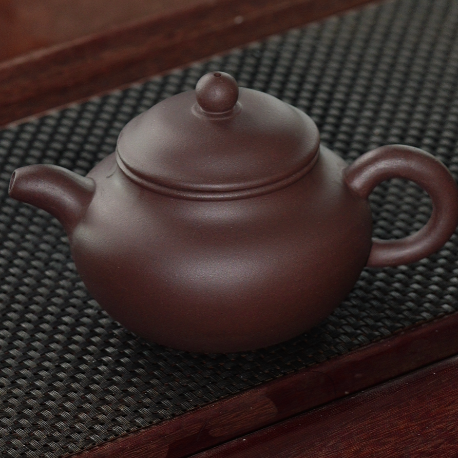 原矿手工紫茄泥紫砂壶