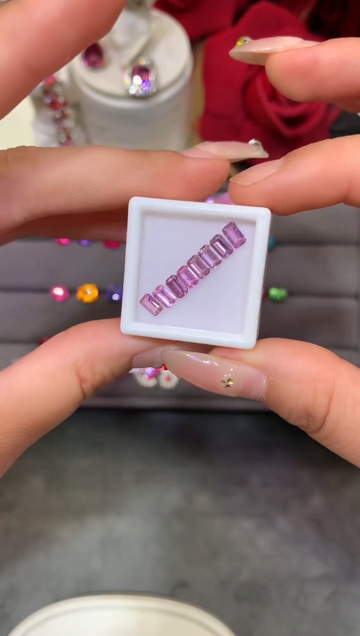 未镶嵌裸石定制蓝宝石八角 蓝宝石8/P 2.18ct