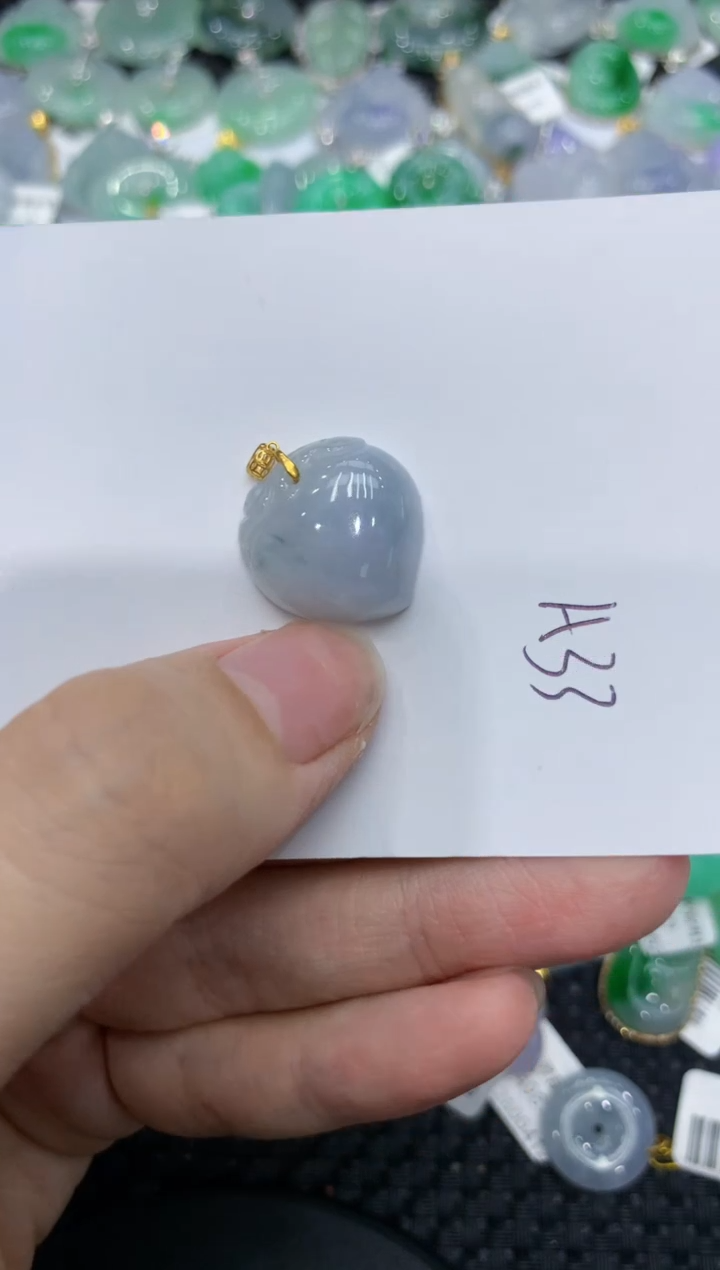 【闪购商品】翡翠颈饰18K金镶嵌1111111111111
