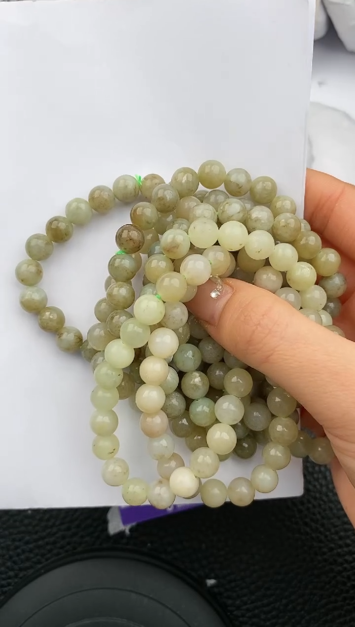 【闪购商品】和田玉手链未镶嵌555微色差T