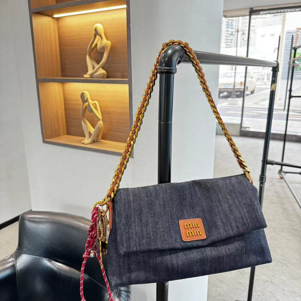 【云云甄选】SD-3503-牛仔 时尚拉链都市简约肩包蓝色单肩包