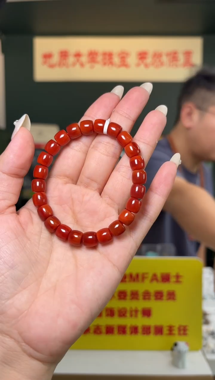 未镶嵌手串南红玛瑙精品级南红玛瑙直切手串8.5mm