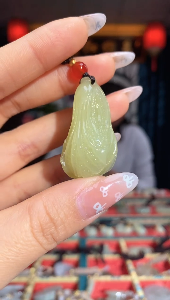 【闪购商品】和田玉颈饰未镶嵌白菜