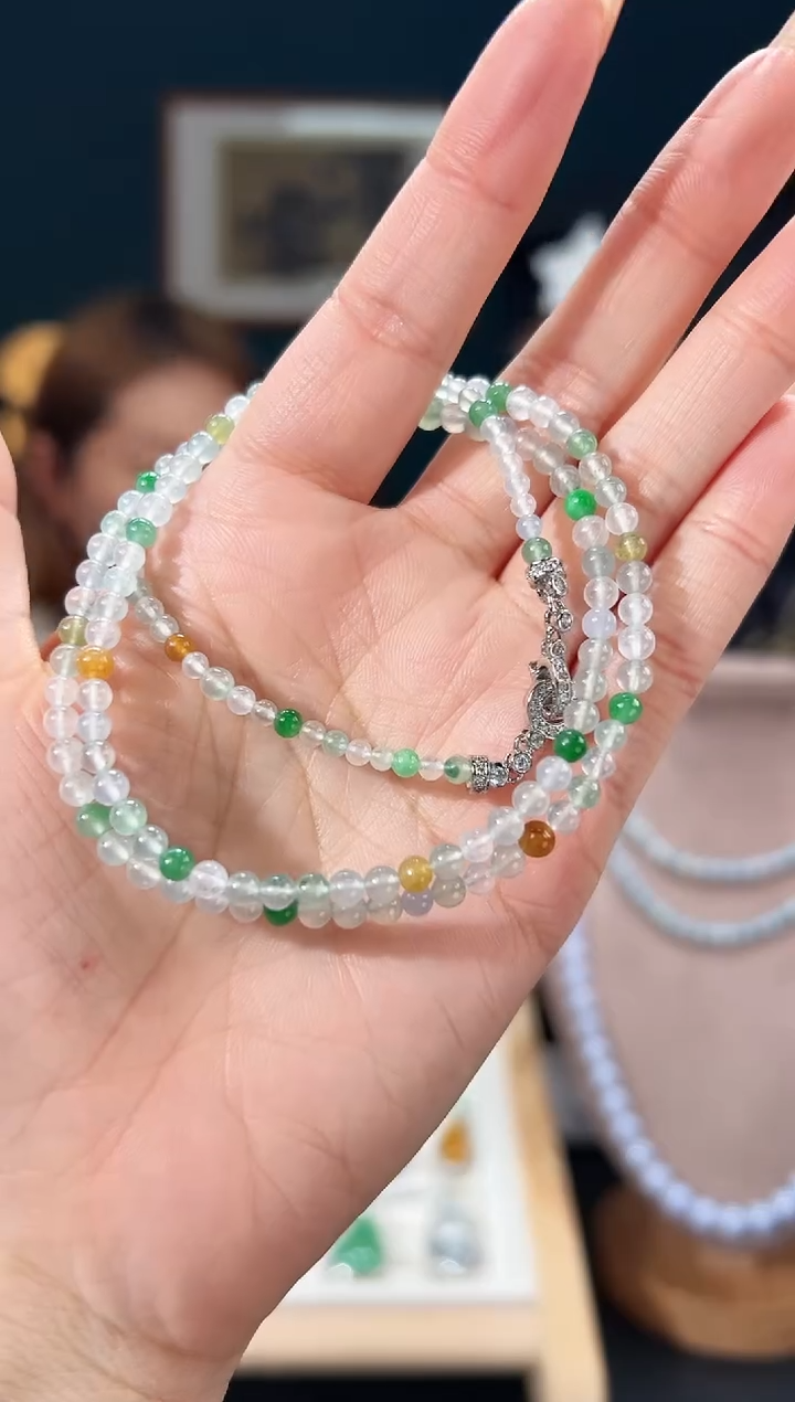 颈饰合金翡翠序号44