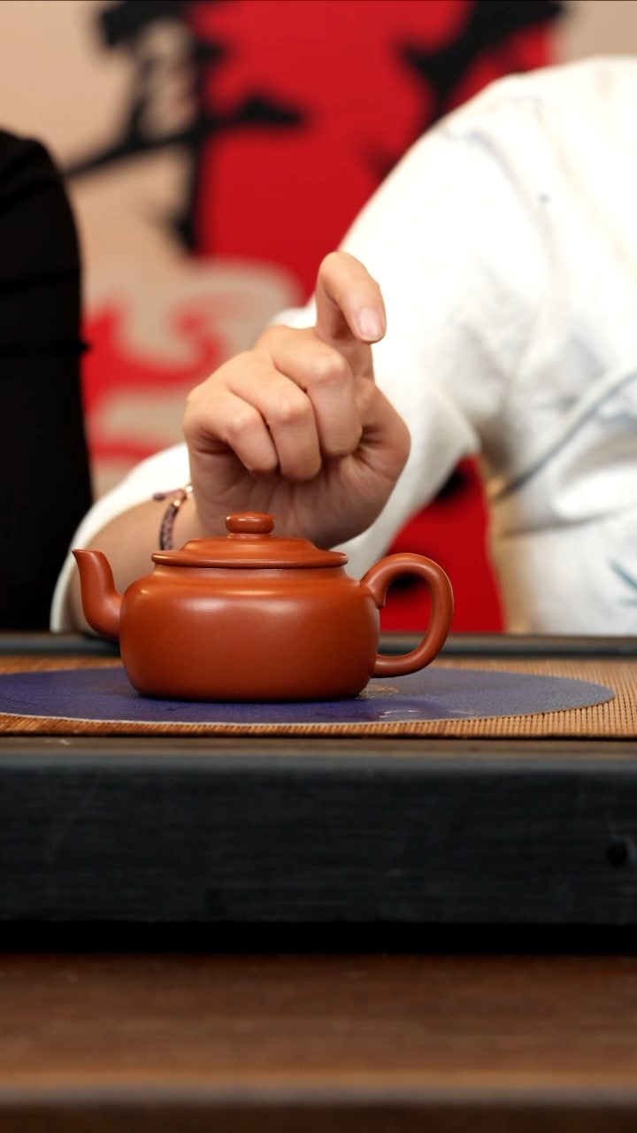 【闪购商品】紫砂茶壶GS 红泥 旭帽 