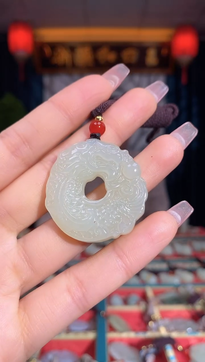 【闪购商品】和田玉颈饰未镶嵌鱼化龙