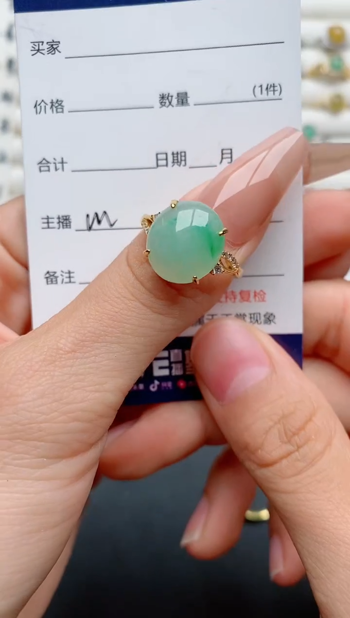 【闪购商品】翡翠戒指银S925镶嵌...............
