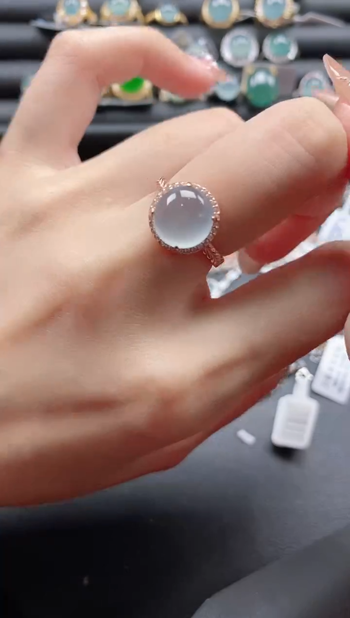 【闪购商品】翡翠戒指银S925镶嵌1111